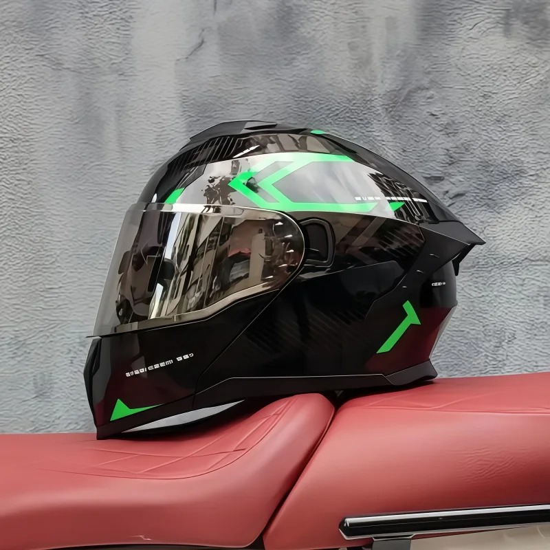 Unisex Full Face Motorcycle Ra - огляд і ціна Dual Visor Motorcycle Racing Helmet