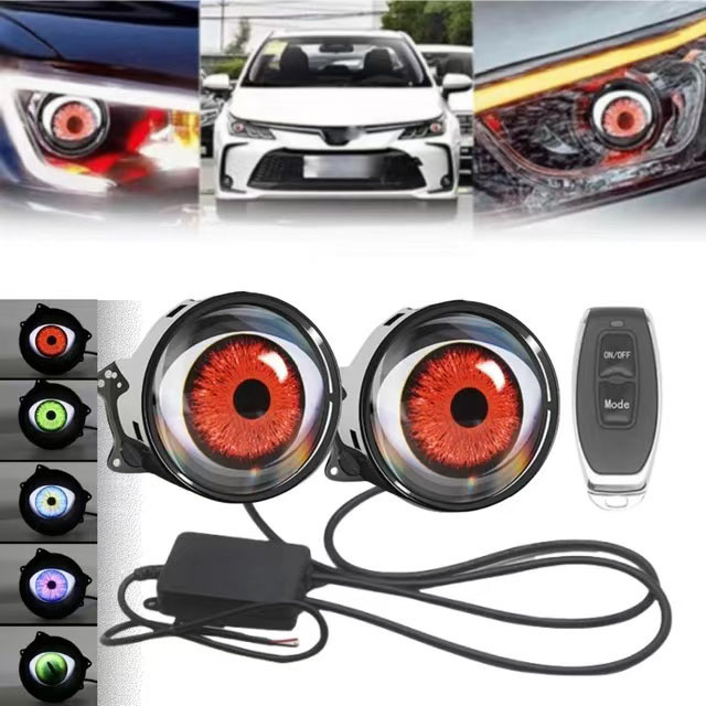 Devil Eye LED Headlight, Dynam - огляд і ціна Universal Motorcycle Led Headlight Projector