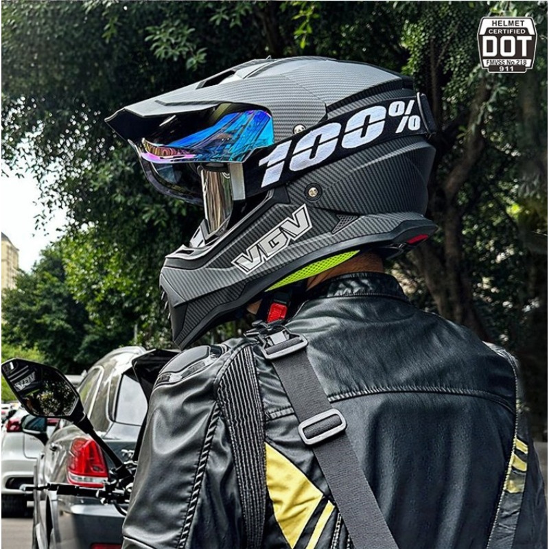 VGV Motocross ECE DOT Certific - огляд і ціна Full Face Motorcycle Helmet With Bluetooth
